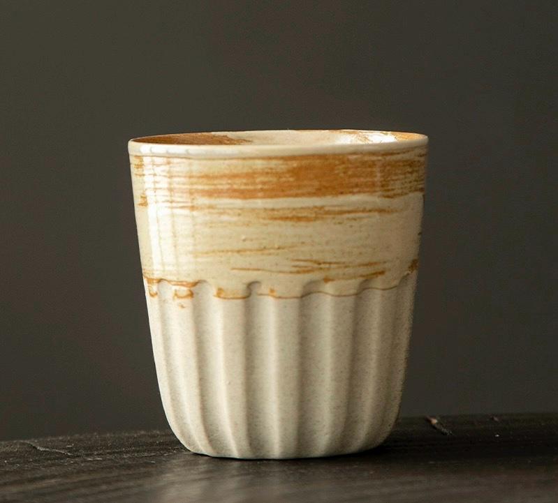 Pottery coarse coffee cup