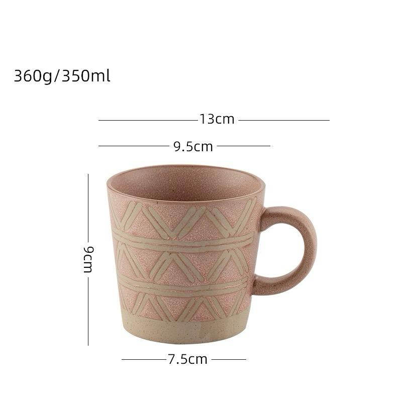 Japanese Style Retro Coffee Mug | Frosted Coarse Pottery Tea Cup