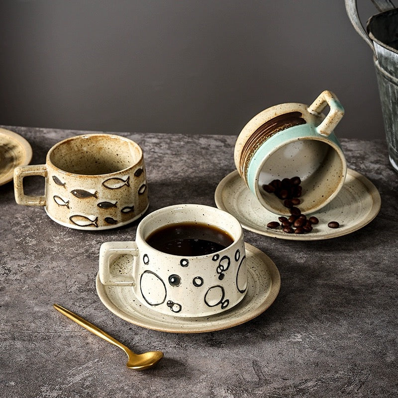 Retro coffee cup |ceramic tea cup